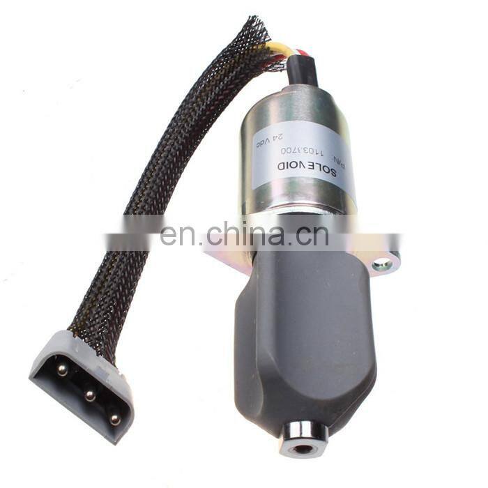 Fuel Stop Solenoid VOE 11033700 24V for Wheel Loaders L70C L330C L70B L330C