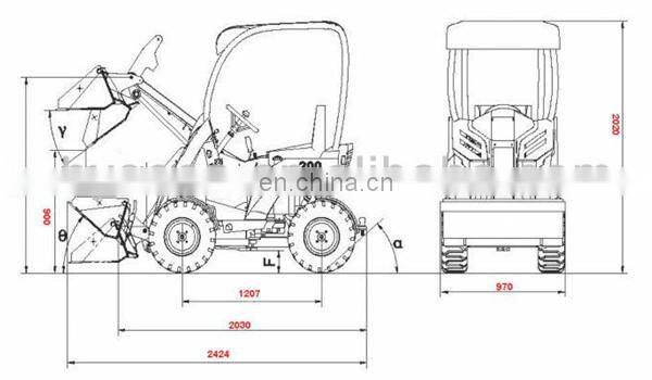 HYSOON advanced mini loader HY200 made in China