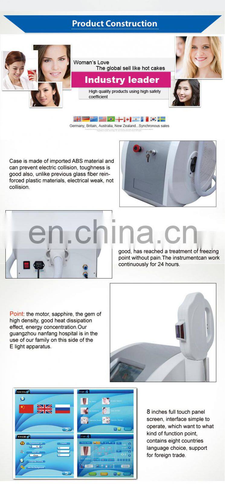 IPL Permanent SHR Laser Hair Removal Home Use Machine Factory Direct Sales