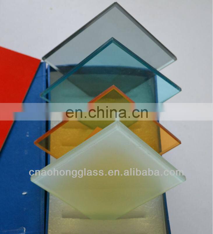 3mm,4mm,6mm,8mm,12mm Color Laminated Glass Price
