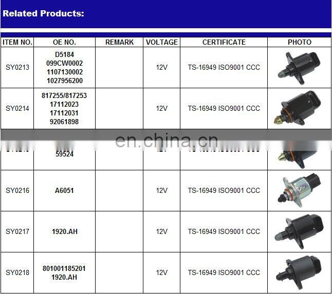 For K-I-A QIANLIMA Auto Parts BYDF3 D5184 1107130002 099CW0002 1027956200 Car Idle Air Control Valve Stepper Motor