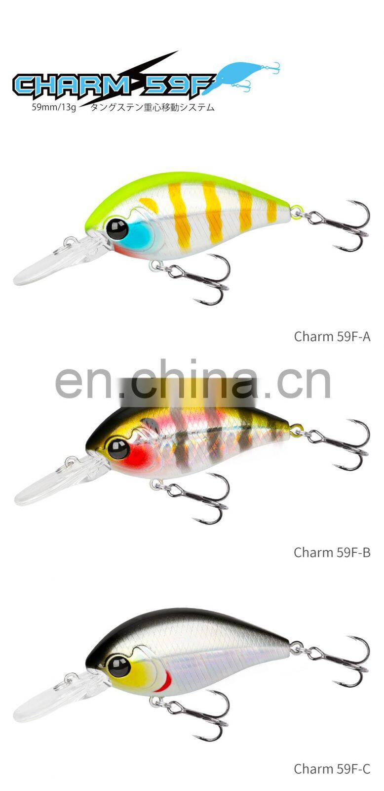 13g Trolling Lure Crank Bait Fake Fish Floating bait Mini Crankbait Fishing Lure