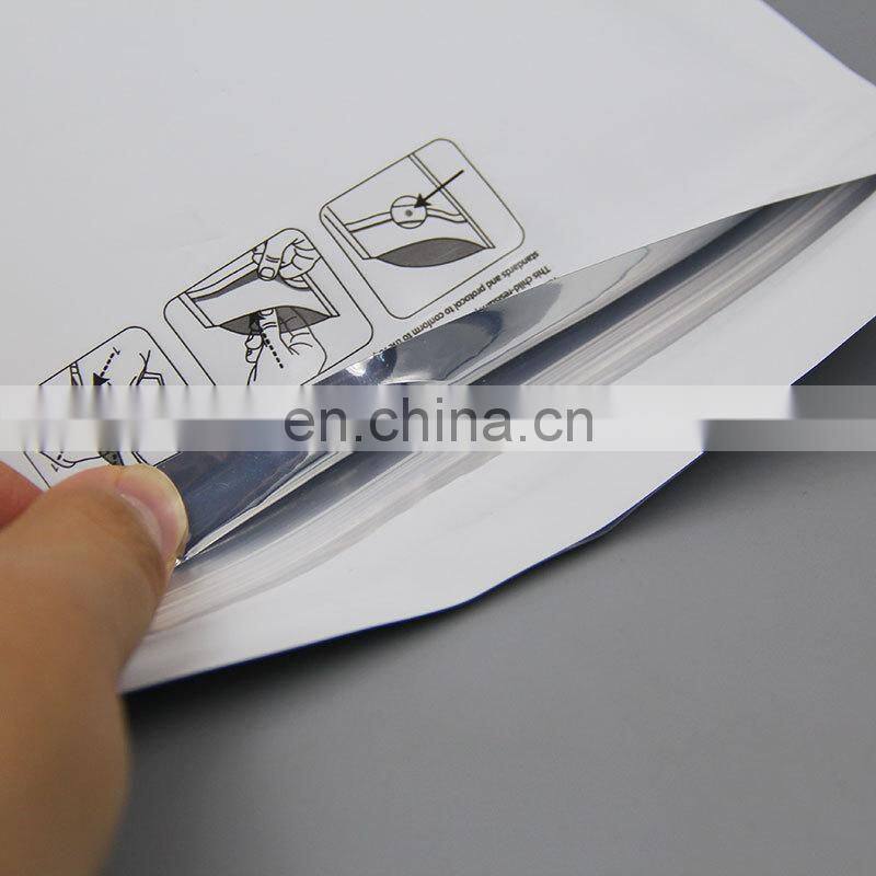 Custom Printed Plastic Smell Proof Black Zip lock 3.5g 7g Gummies Candy Packaging Bag