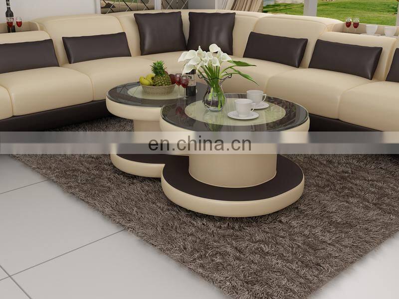 Modern LED light living room sofa Modern design set furniture sectional Sofa