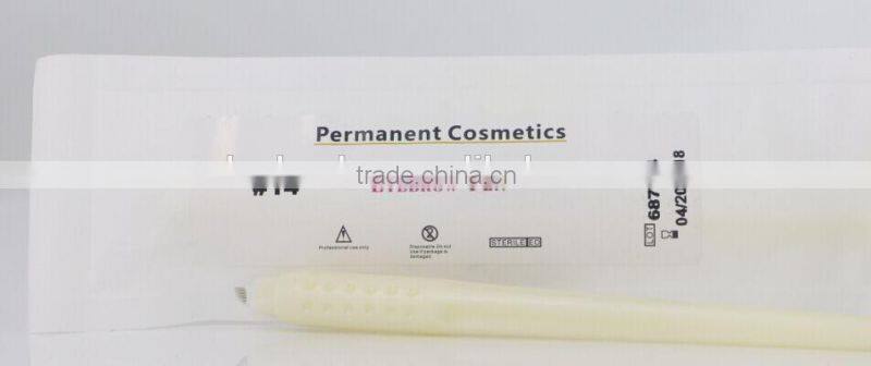 Disposable Microblading #U, #7, #12,#14, #17 Permanent Makeup Hairstroke Eyebrow Manual Pen
