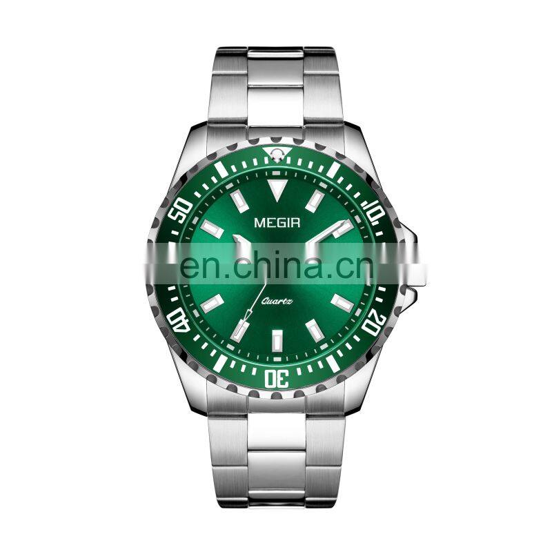 MEGIR 2064AG Men Quartz Watch Fashion Luxury brand Business Waterproof Mens Watches in Wristwatches