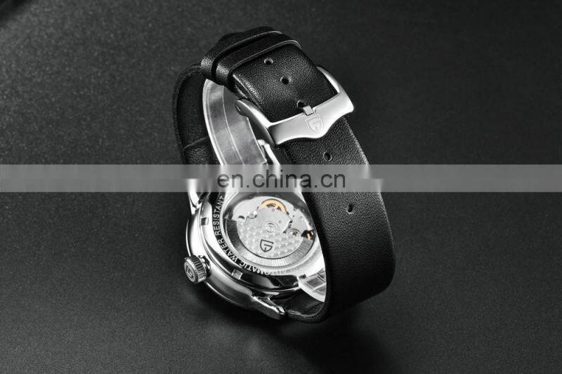 PAGANI DESIGN 2770 Mens Fashion Calendar Casual Watches Automatic Mechanical Leather Strap Wristwatch
