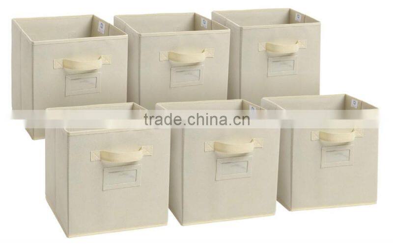 Foldable Fabric Bin, Folding storage cube set of 6