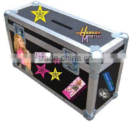 2013 Large Aluminum stage Case .flight case ,stage case ,with 4 wheels ,Aluminum plywood and HPL case .