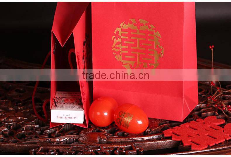 Customized China manufactures printing wedding gift paper bag
