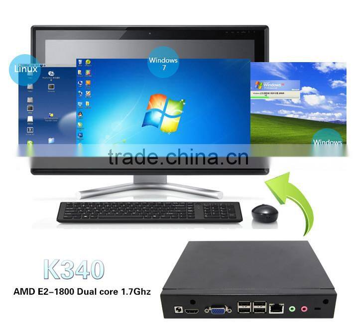 cheap&fine mini nettop pc ubuntu mini pc k340 amd 1.7ghz dual core cpu excellent quality and reasonable price