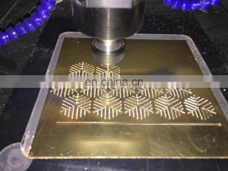 Strong model T shape double heads 1325 wood CNC with 4 axis rotary 200mm diameter DSP A18 controller