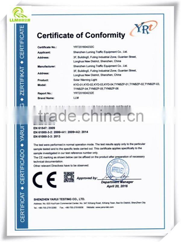 Factory price 96pcs LED built-in solar road hazard blinking warning light