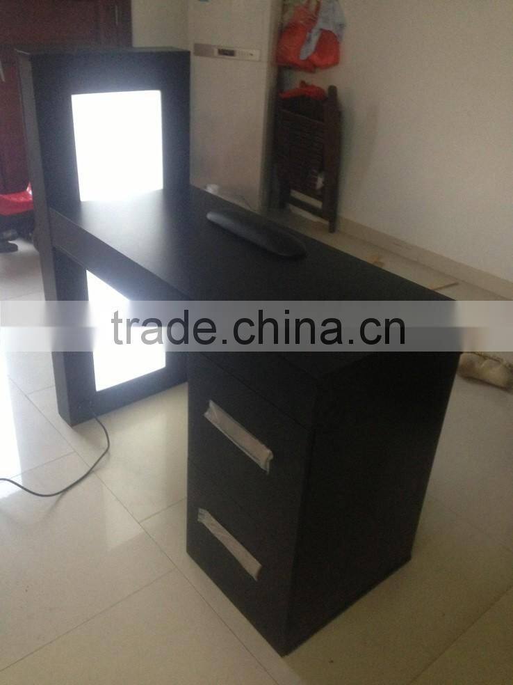 Beiqi salon furniture with LED light Manicure Table
