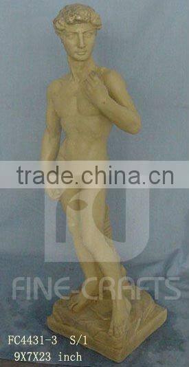 Polyresin David statue garden sculpture art