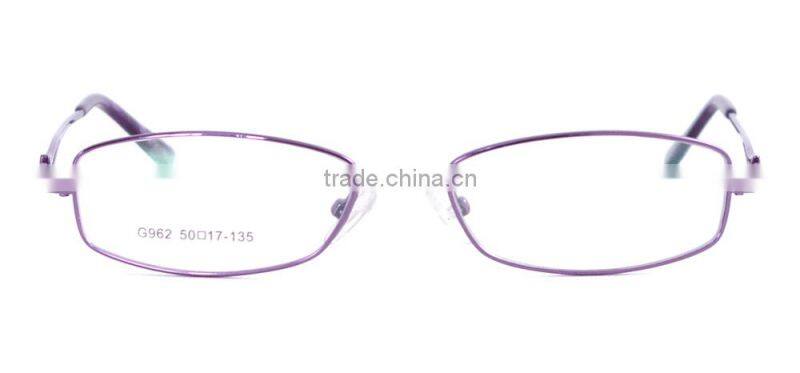 Full-rim metal square mode glasses frame mock up for women made in danyang