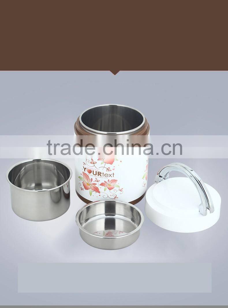 high quality stainless steel lunch box tiffin carrier 304 for children