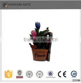 LED snails shape resin ornament w/solar light