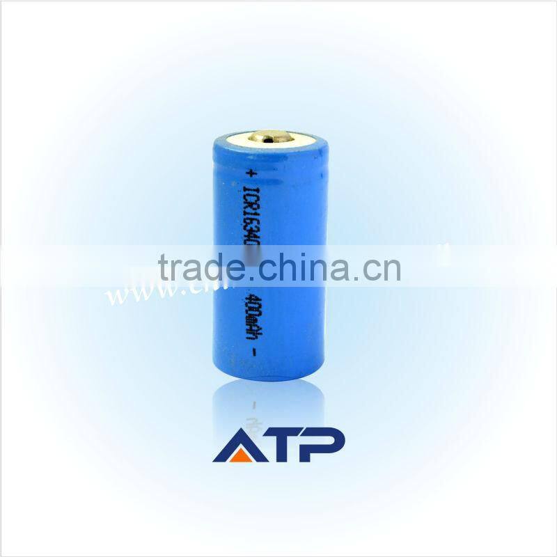 Hot products 400mah icr 16340 3.7v rechargeable battery for sale