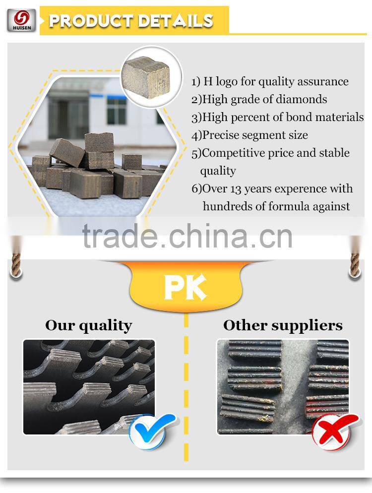 Professional supplier High Quality Diamond Segment For Marble Granite