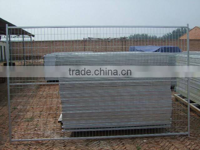 orange color 3.5mm metal wire welded mesh panel temporary fence (USA style)