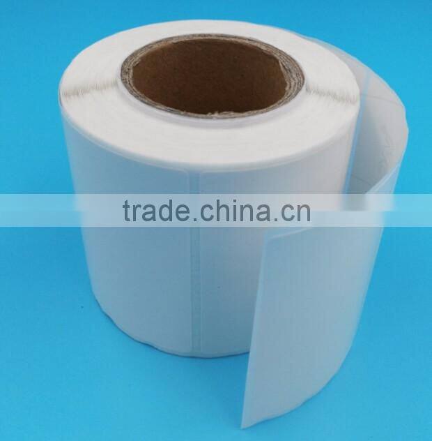 hot sale semi gloss paper self adhesive label with letter on back paper