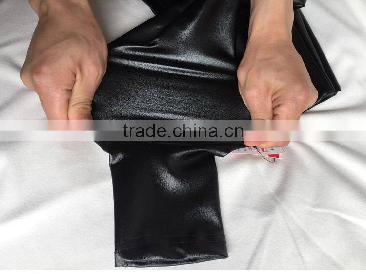 High Waisted Women's Faux Leather Stretch Leggings Skinny Pants