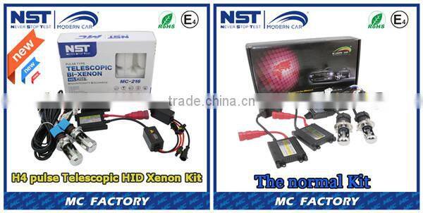 Extremely Brightness H4 pulse telescopic Hi/Lo Bi-xenon bulbs with digital ballast golf 4 xenon headlight