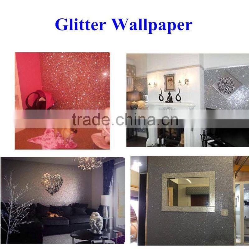 100% polyurethane leather glitter pu fabric hot selling leather per meter