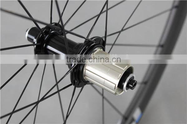 Powerway R13 sapim spokes carbon fiber clincher wheelset W40C