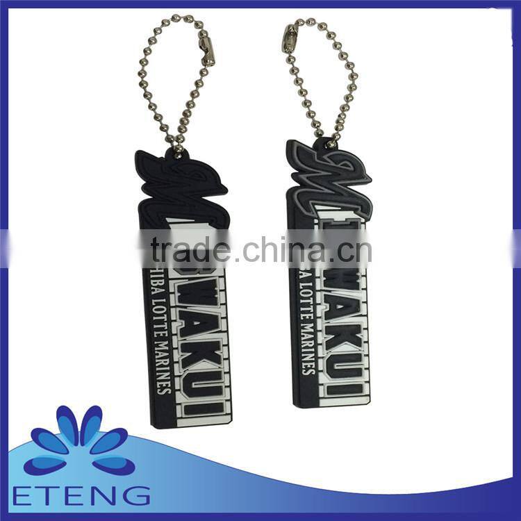 High-quality Economical fashion custom design rubber keyring