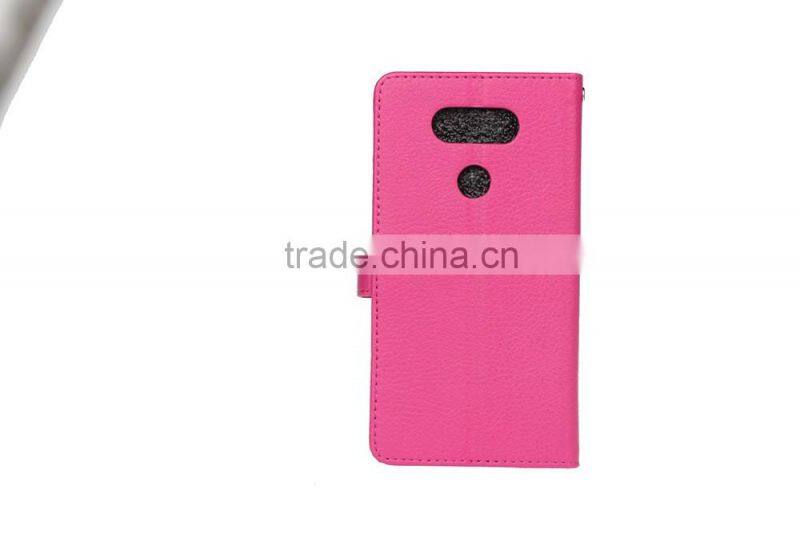 MMT Fashion Litchi Grain PU Leather Flip Case for LG G5 with Frame Card Slot Wallet Leather Case MT-5662