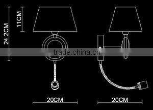 2015 Antique Bronze Color Wall Lamp