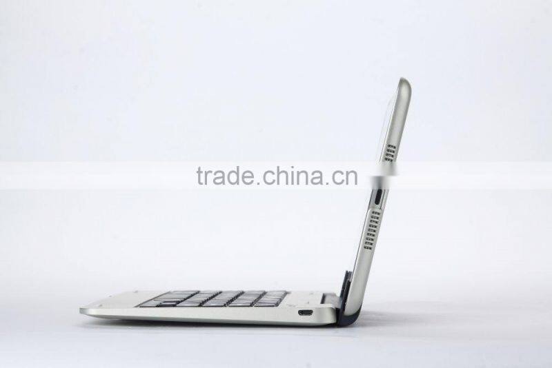 Bluefinger Bluetooth 3.0keyboard case cover for iPad Mini with detacable cover,calmshell keyboard,