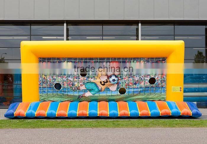 Customize football target toss game inflatable soccer goal post for sale