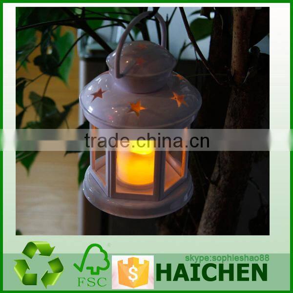 Mini portable plastic Led hurricane lantern