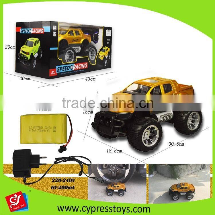 1:14 RC four function high speed scale model racing car battery included