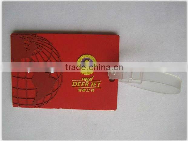 Customized Design Durable And Eco-friendly 3D PVC Luggage Tag