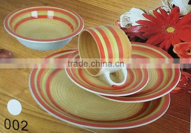 30 pcs hand-painted ceramic stoneware dinnerware set, 30pcs ceramic dinner set for chile