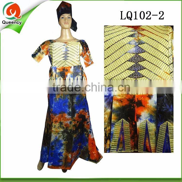guangzhou clothing african women wear bazin riche dress fashion lady maxi dress clothing