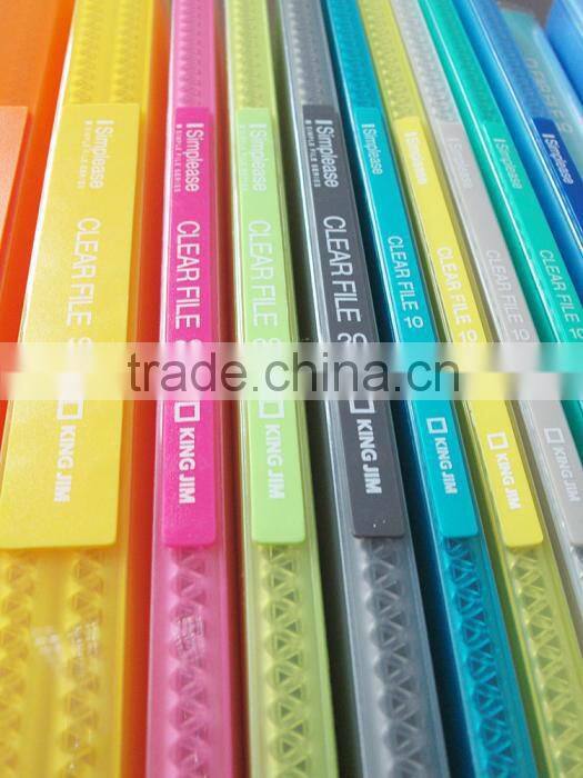 clear File 186-10GSV - PP Colorful and transparent Display Book Clear File with Ten Pockets