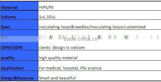 Disposable sterile inoculating loops