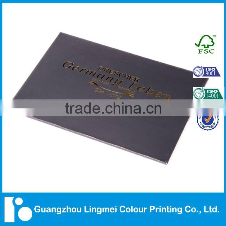 Hot stamping softcover brochure printing with envelope