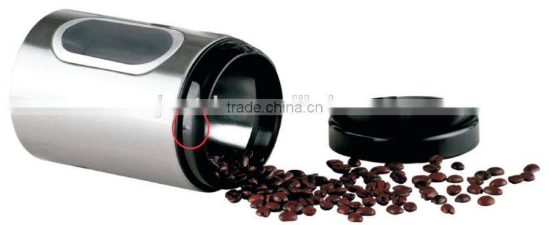 high quality factory price small size airtight canister set with window