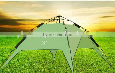 cheap sale alumium pole double fabric auto open 4 person tent