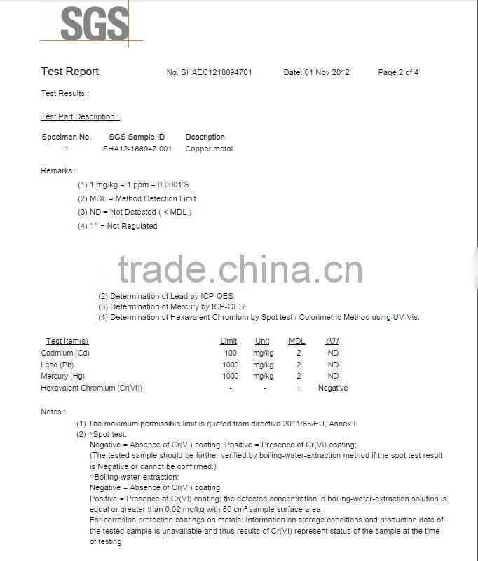 ISO Standard phosphor bronze copper strips