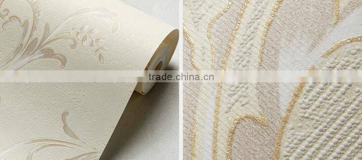 latest wallpaper design european style rural Non woven Wallpaper