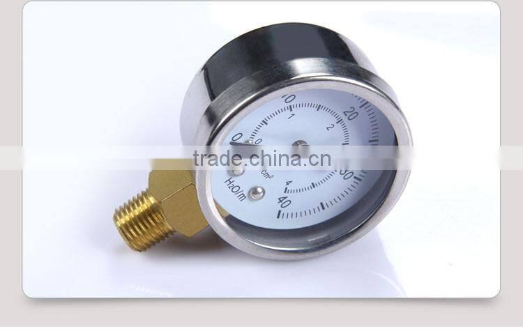 ningbo sales cng stainless steel pressure gauge differential pressure gauge