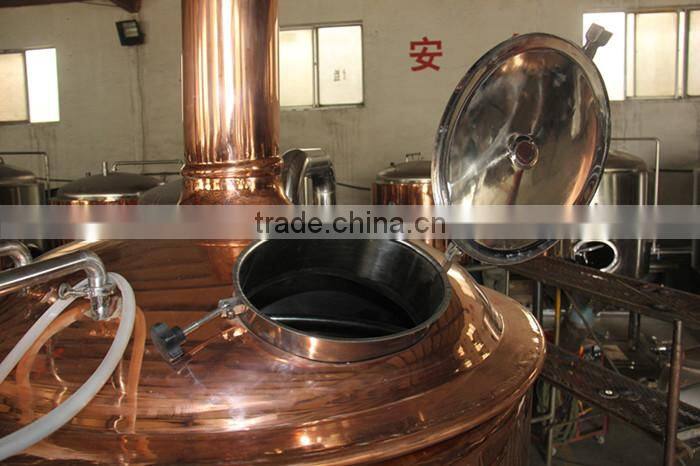 With manhole thermometer false bottom mash tun for sale