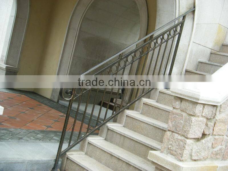 Top-selling hand forged exterior stair handrail